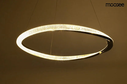 MOOSEE lampa wisząca ANILLO 80 czarny chrom