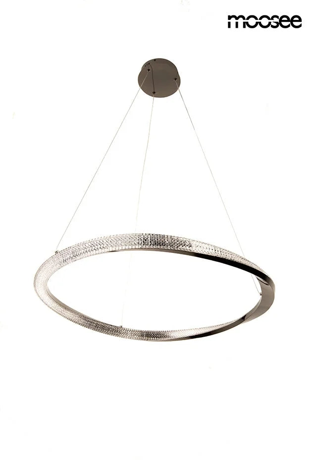 MOOSEE lampa wisząca ANILLO 80 czarny chrom