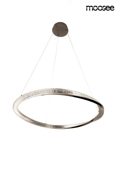 MOOSEE lampa wisząca ANILLO 80 czarny chrom