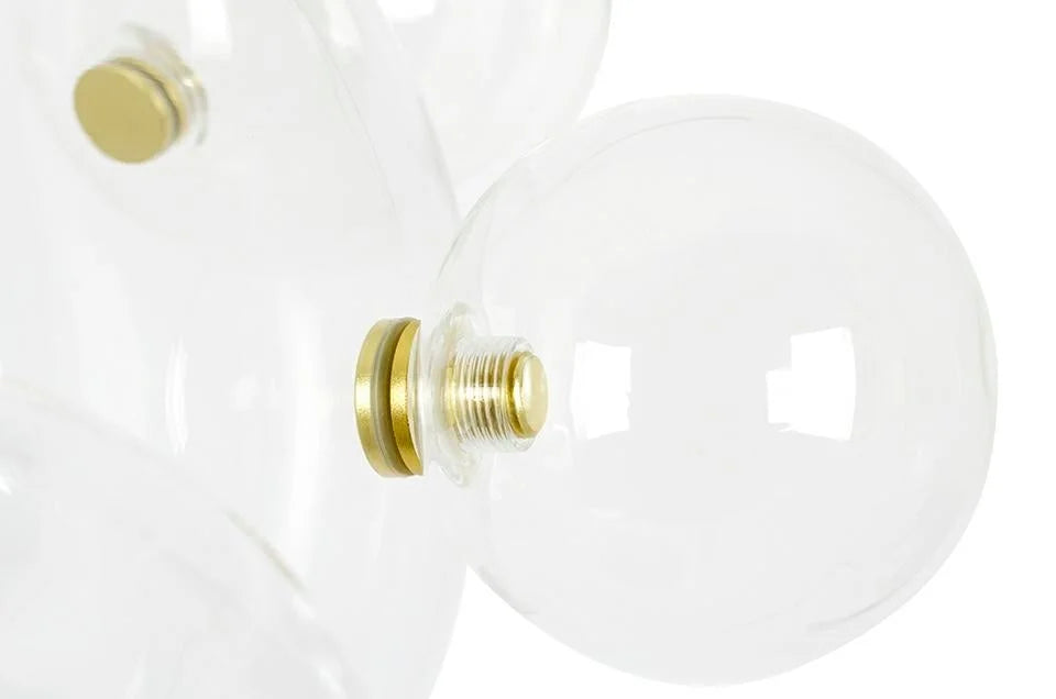 MOOSEE hänglampa CAPRI DISC 3 guld - 180 LED, aluminium, glas