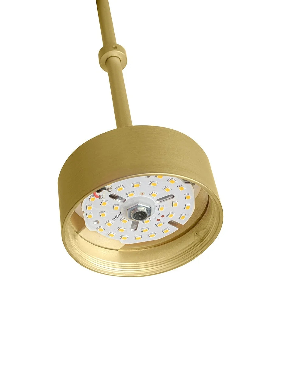 MOOSEE hängande lampa CAPRI LINE 3 guld - 180 LED, aluminium, glas