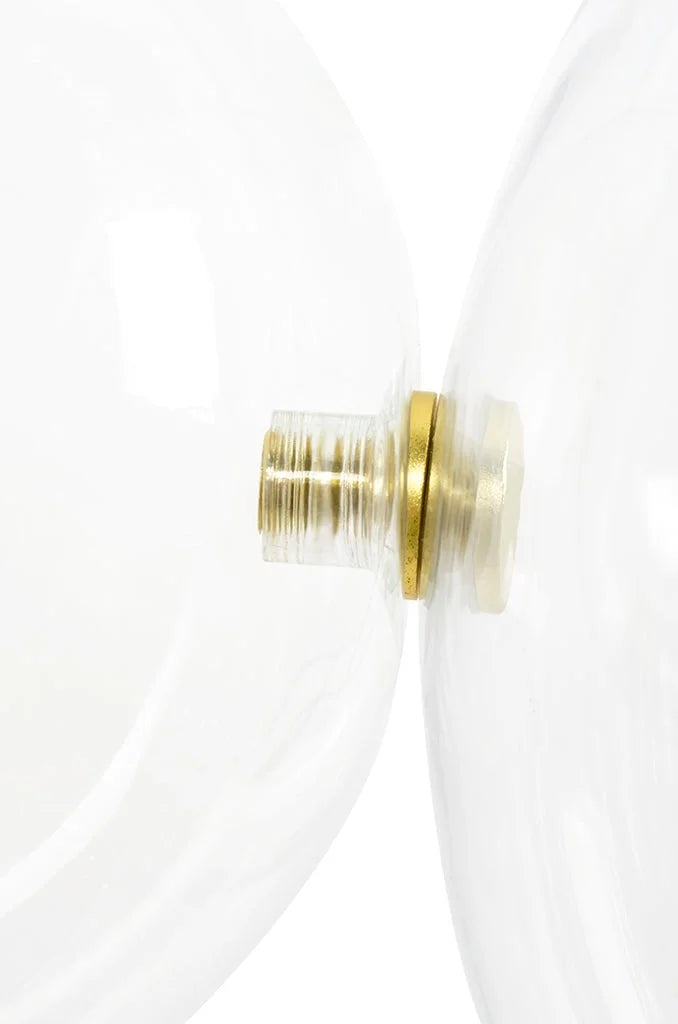 MOOSEE taklampa CAPRI LINE 5 guld - 300 LED, aluminium, glas
