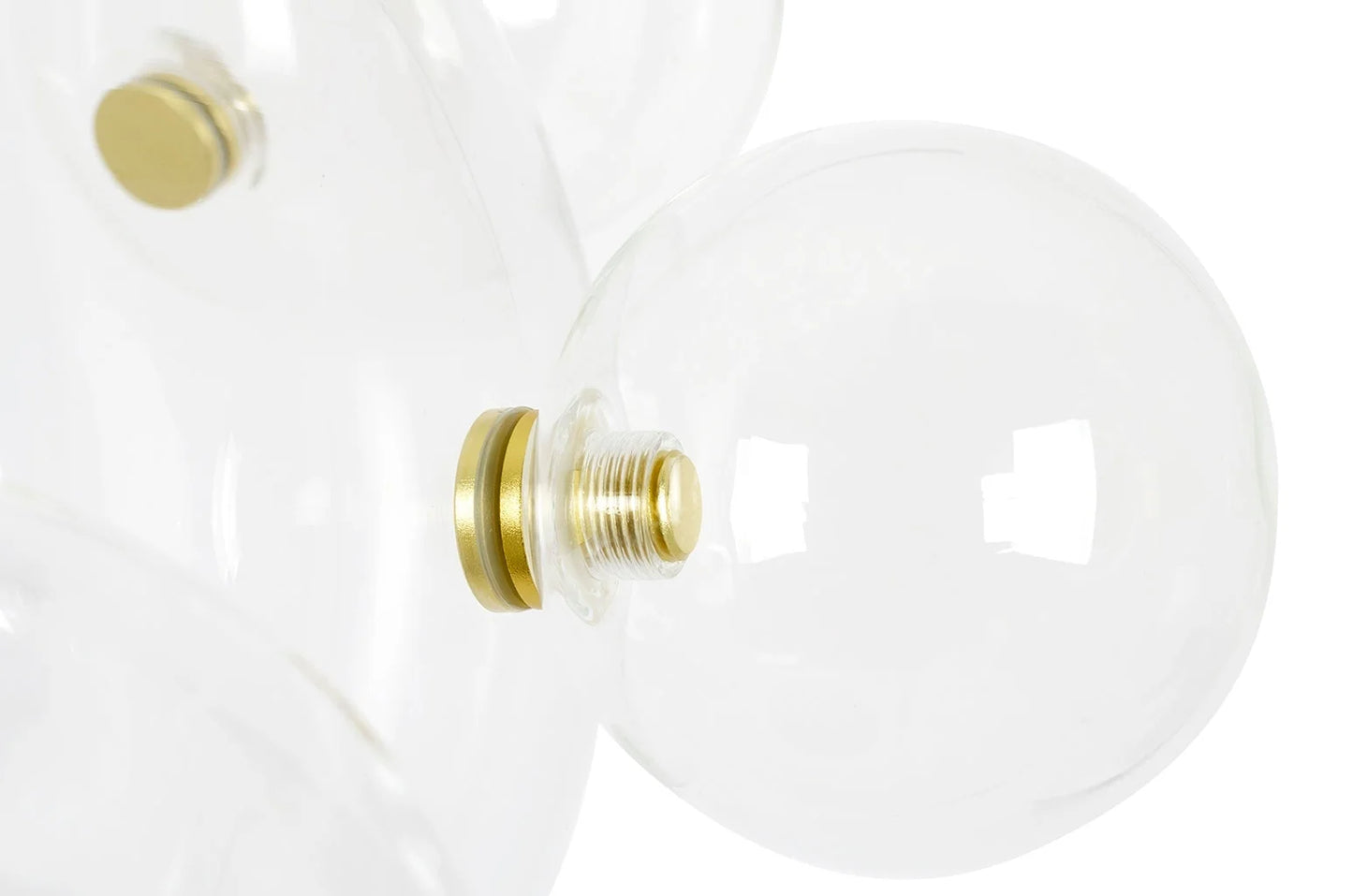 MOOSEE taklampa CAPRI LINE 5 guld - 300 LED, aluminium, glas