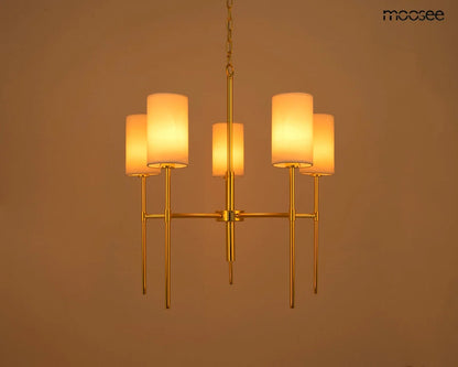 MOOSEE lampa wisząca IMPERIO 5 złota