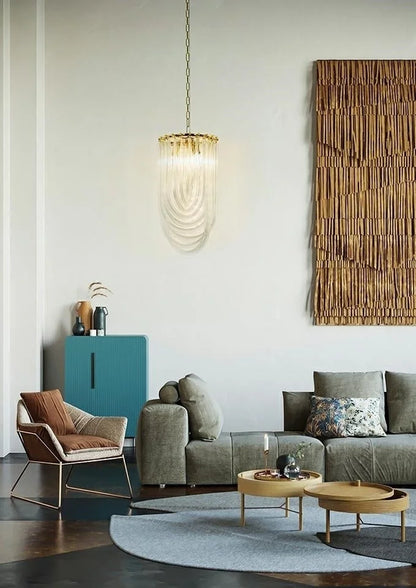 MOOSEE hängande lampa MURANO L guld