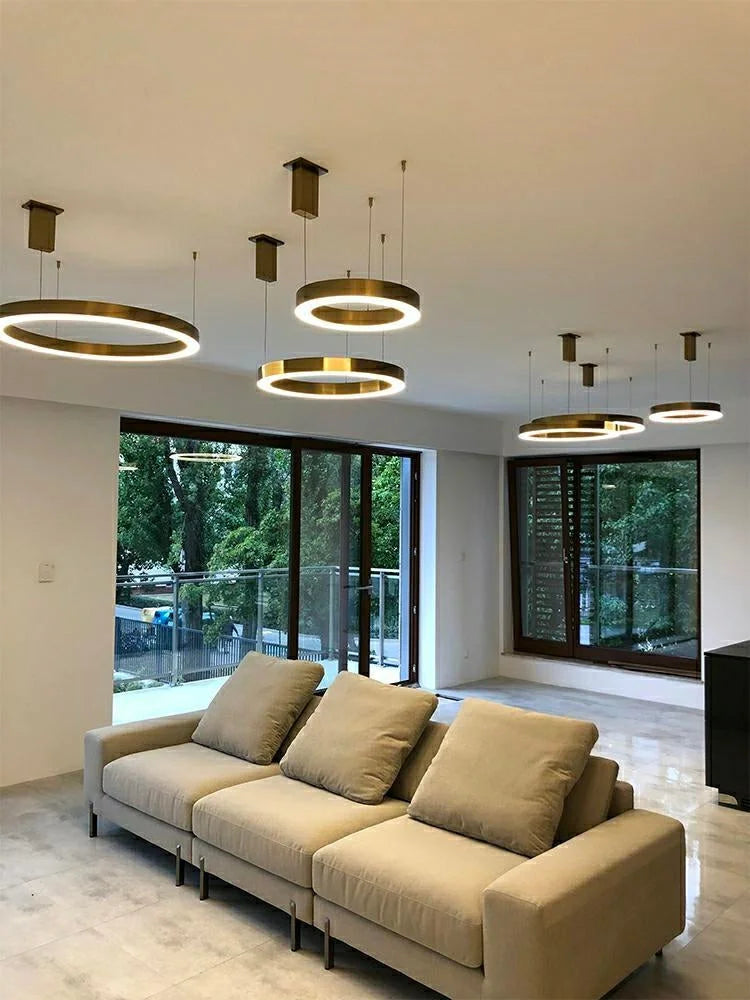 MOOSEE hängande lampa RING 40 guld