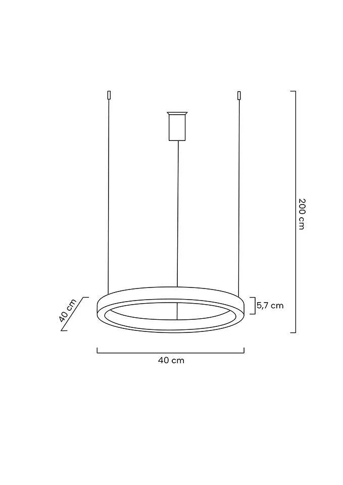 MOOSEE hängande lampa RING 40 guld