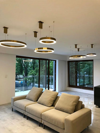 MOOSEE hängande lampa RING 60 guld