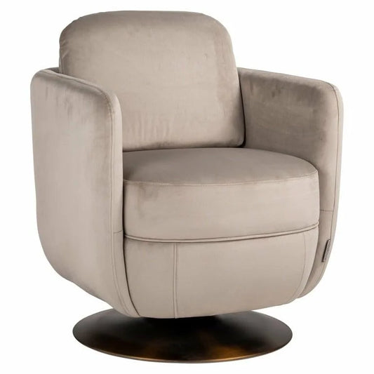 RICHMOND TURNER snurrstol beige - flammebeskyttelse