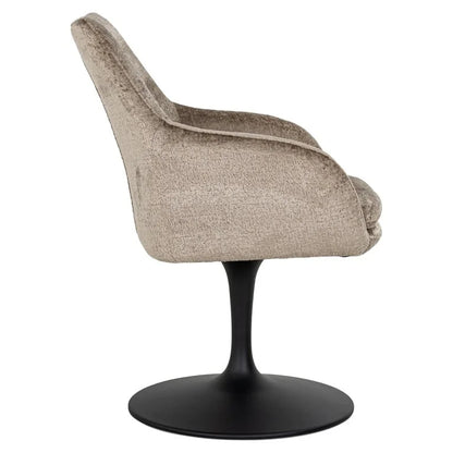 RICHMOND snurrstol MARLON mørk beige