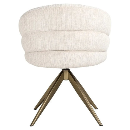 Snurrstol Zendaya beige chenille
