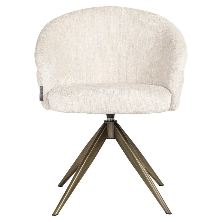 Snurrstol Zendaya beige chenille