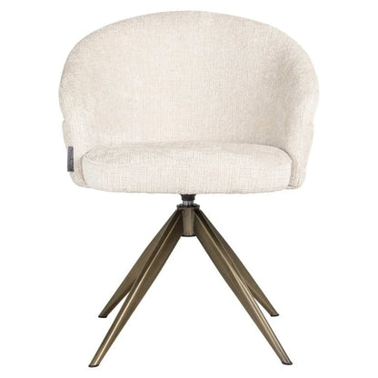 Snurrstol Zendaya beige chenille
