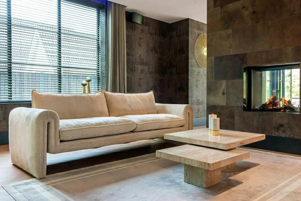 Soffa Sandro vit chenille