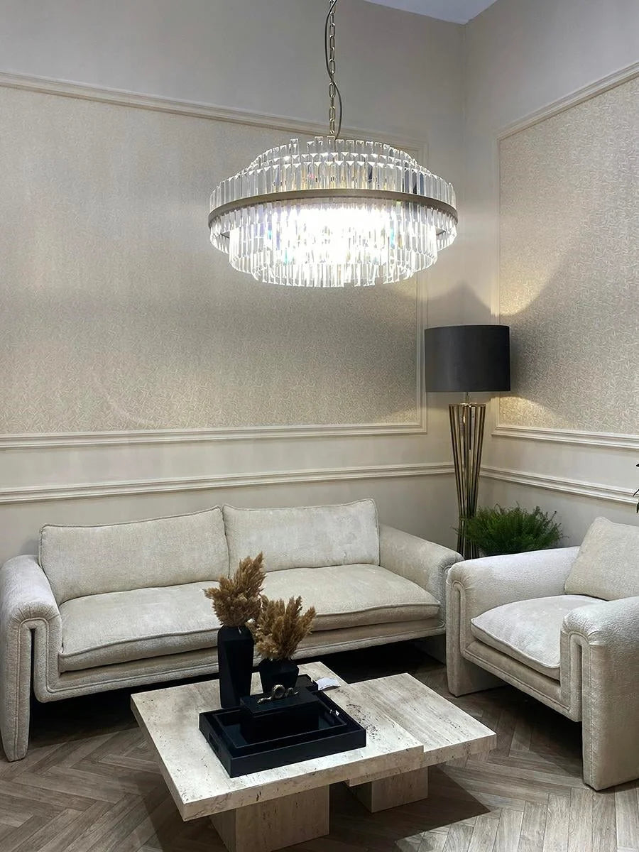 Soffa Sandro vit chenille
