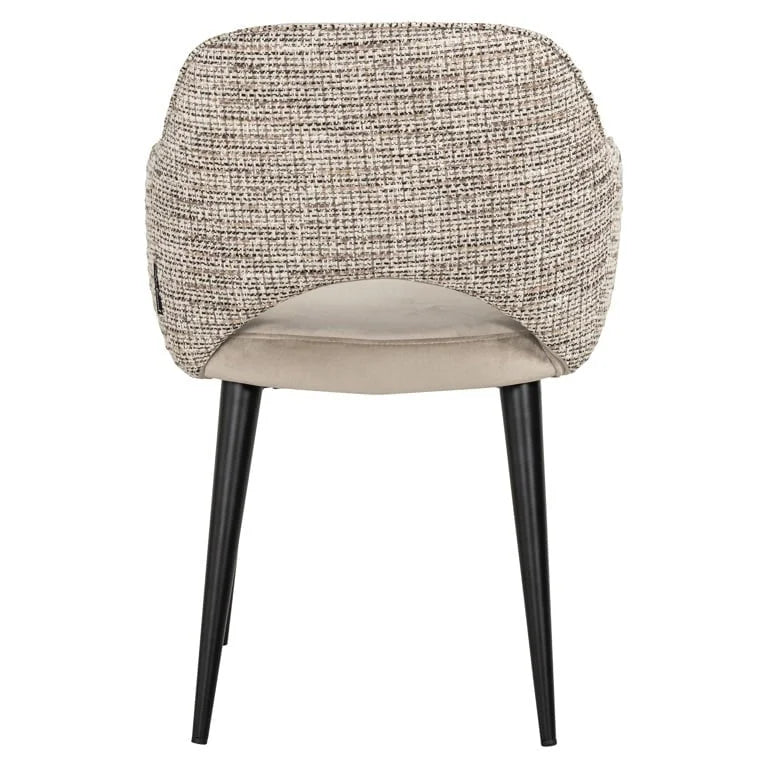 Armlænestol Giovanna trendy natur/kvarts khaki flammehæmmende (Be Trendy 01 Natur)