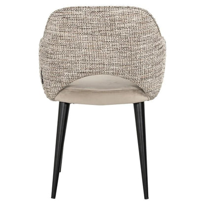 Armlænestol Giovanna trendy natur/kvarts khaki flammehæmmende (Be Trendy 01 Natur)