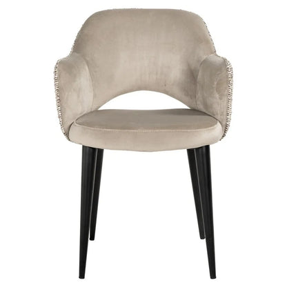 Armlænestol Giovanna trendy natur/kvarts khaki flammehæmmende (Be Trendy 01 Natur)