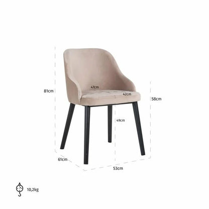 Stol Twiggy khaki
