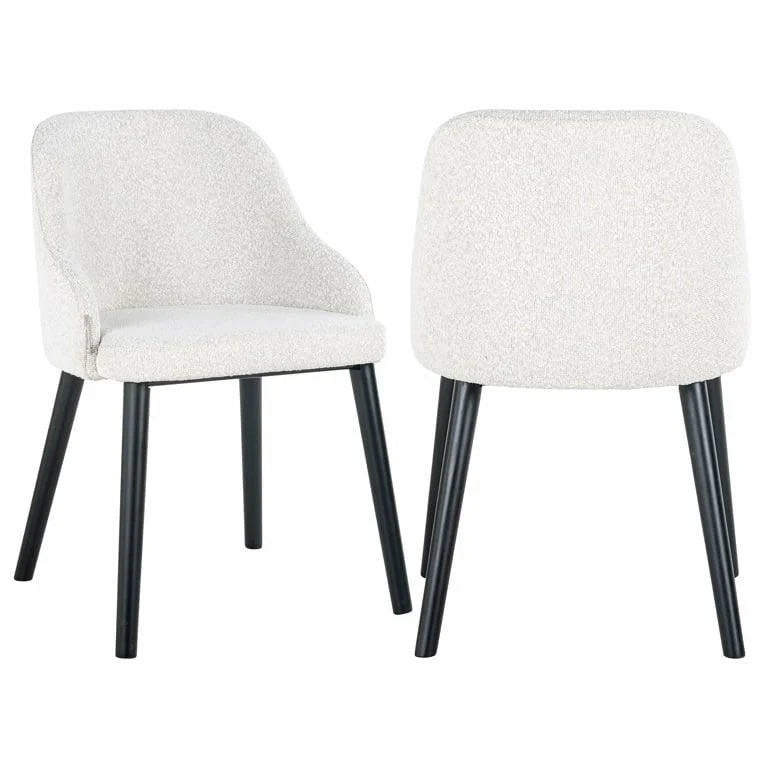 Stol Twiggy vit bouclé
