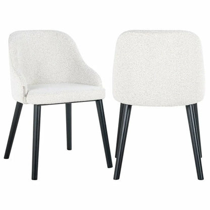 Stol Twiggy vit bouclé