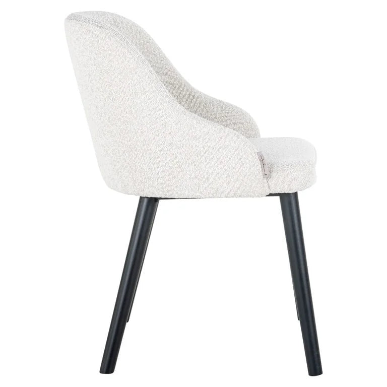Stol Twiggy vit bouclé