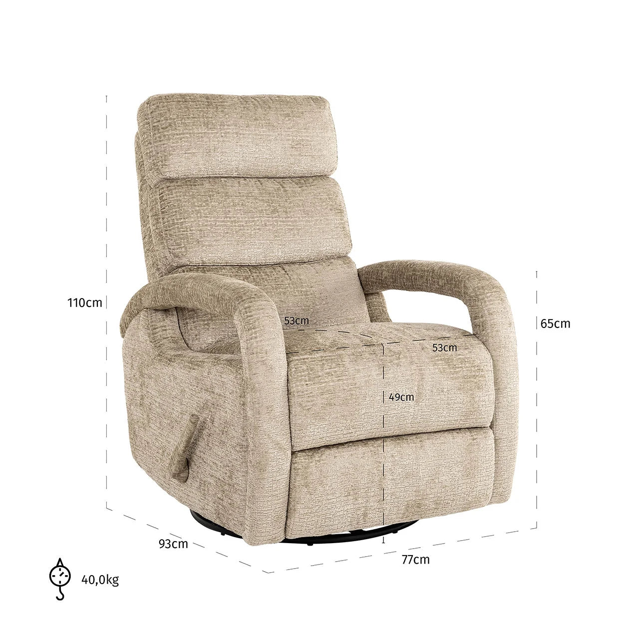 Recliner Denvi beige