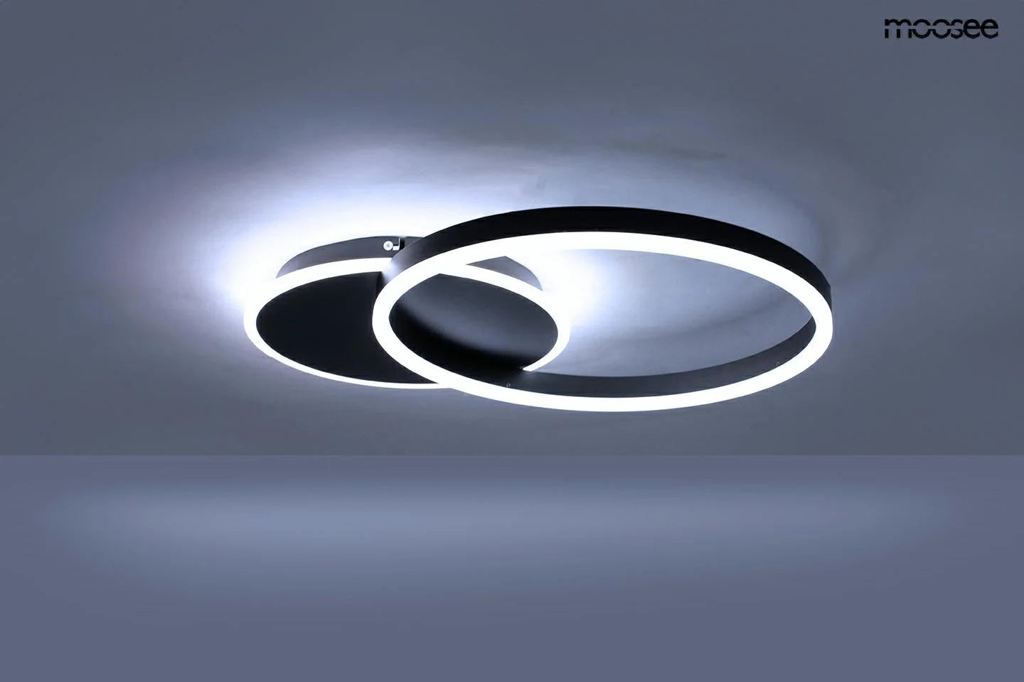 Taklampa Plafond RINGS 2 SVART