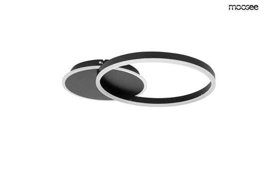 Taklampa Plafond RINGS 2 SVART