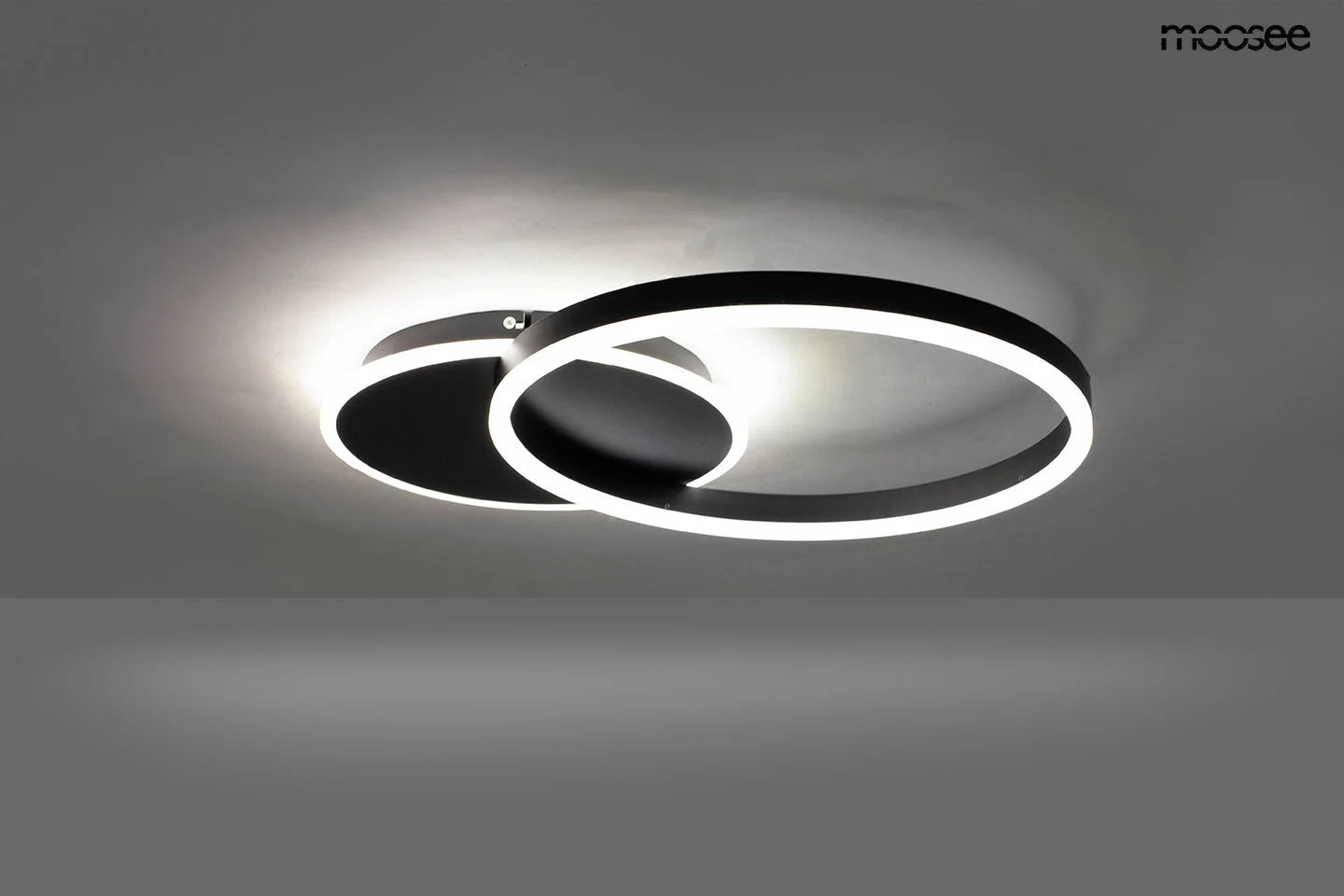 Taklampa Plafond RINGS 2 SVART