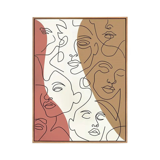 Tavla KARE DESIGN - FACCIA ARTE TRI COLORE, 90x120 cm