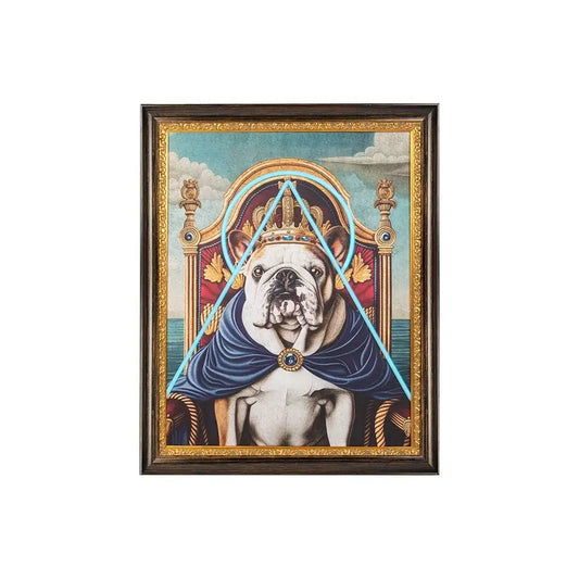 Tavla - NEON BULLDOG, 80x100 cm