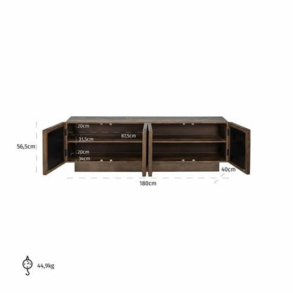 TV-bänk Bryant 4-dörrar (Brown)