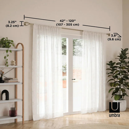 UMBRA gardinstång LOOP 1 107 - 305 cm nickel