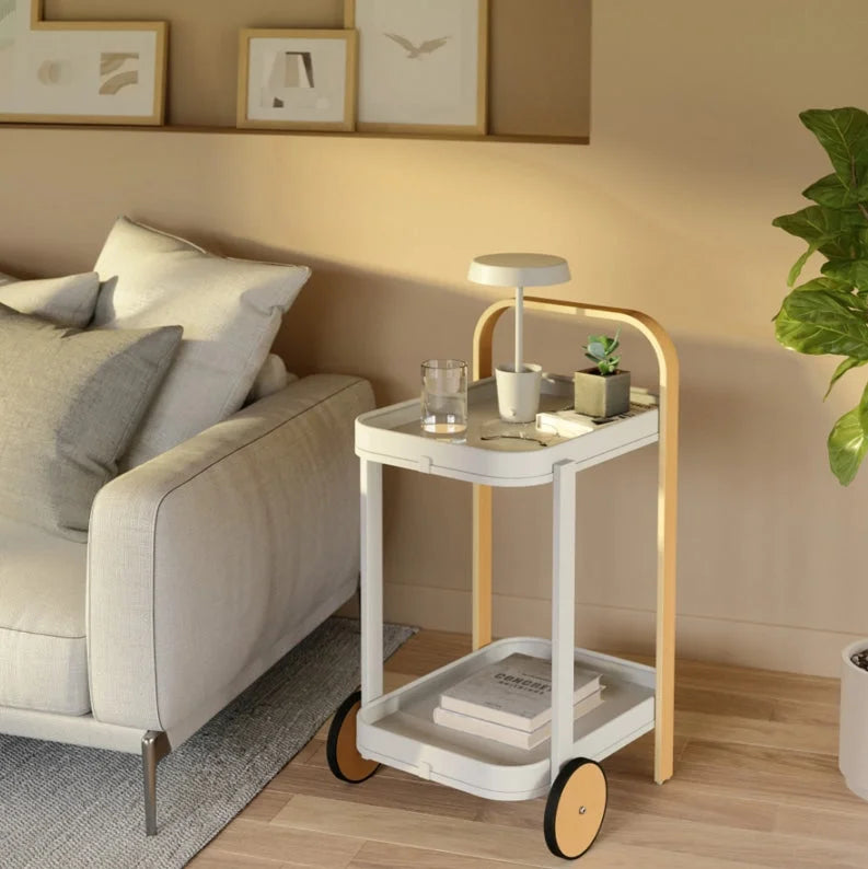 UMBRA wózek do serwowania BELLWOOD biały naturalny